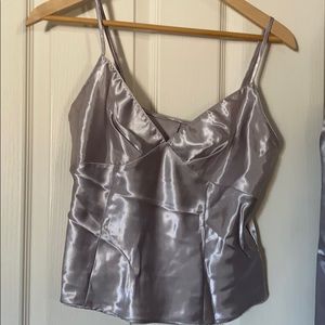 NWT Frederick’s of Hollywood silver PJ set